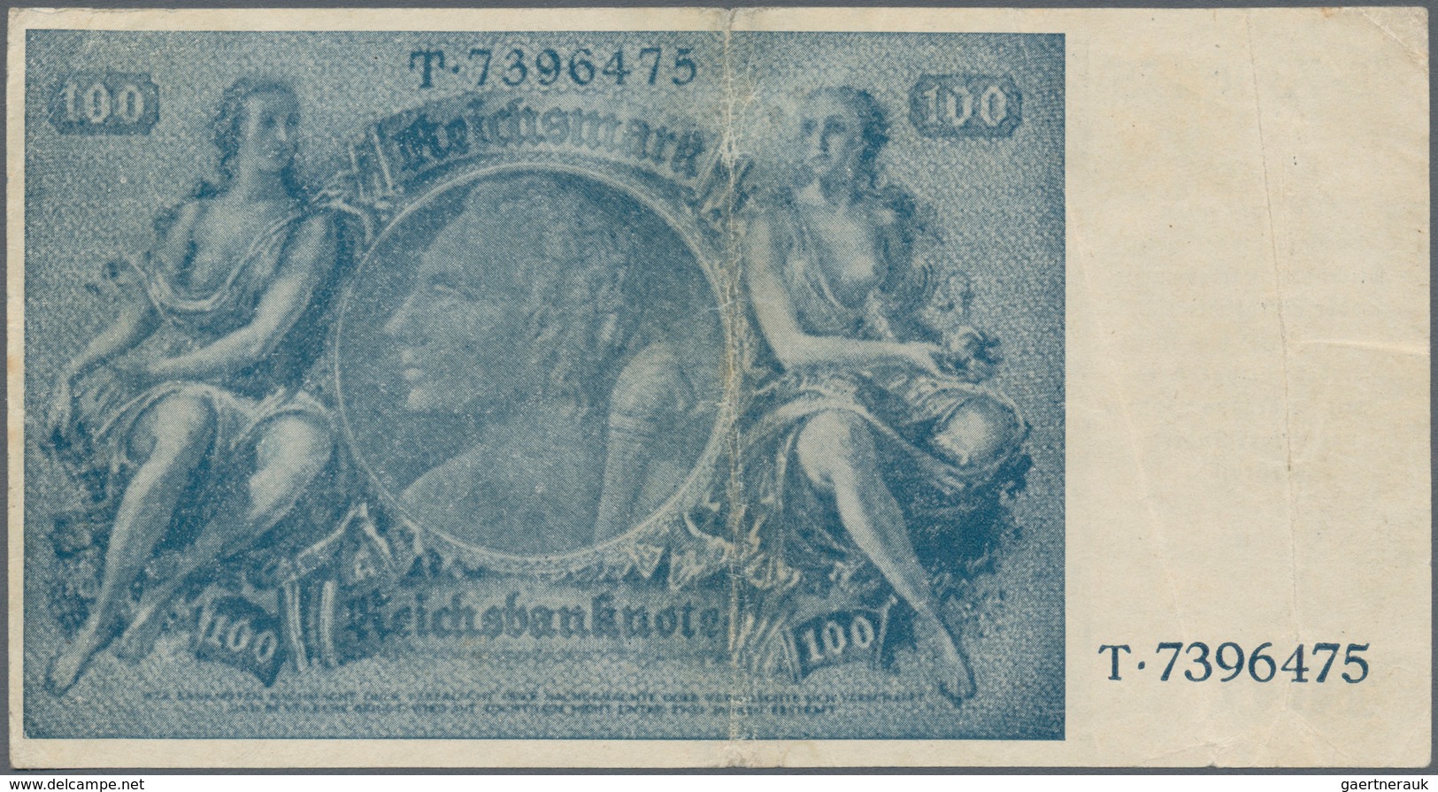 Deutschland - Deutsches Reich Bis 1945: 100 Reichsmark 1945 Notausgabe "Schörner" Ro. 128, Gebraucht - Otros & Sin Clasificación