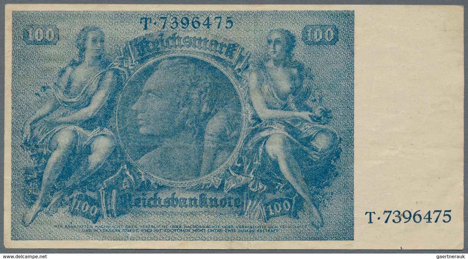 Deutschland - Deutsches Reich Bis 1945: 100 Reichsmark Notausgabe 1945 "Schörner", Ro.182, Mehrere K - Other & Unclassified