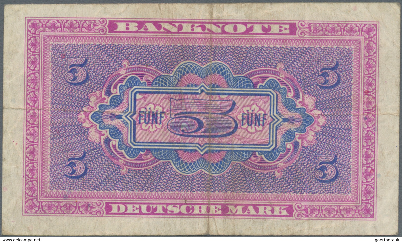 Deutschland - Bank Deutscher Länder + Bundesrepublik Deutschland: 5 DM 1948 Kopfgeldserie, Serie "B/ - Sonstige & Ohne Zuordnung
