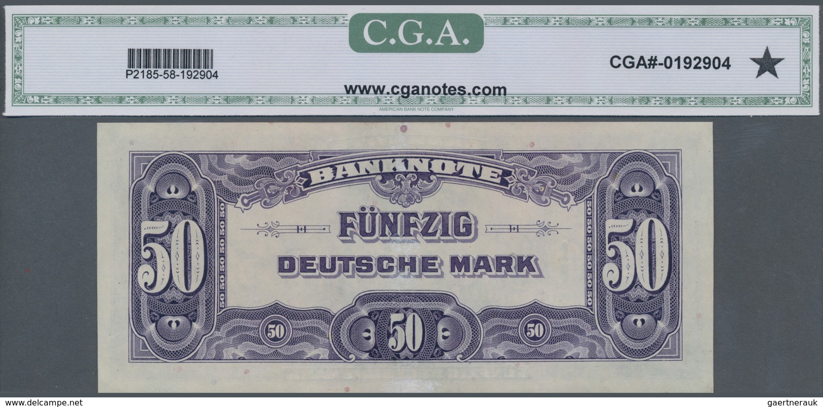 Deutschland - Bank Deutscher Länder + Bundesrepublik Deutschland: 50 Mark 1948 Ro. 242 In Erhaltung: - Otros & Sin Clasificación