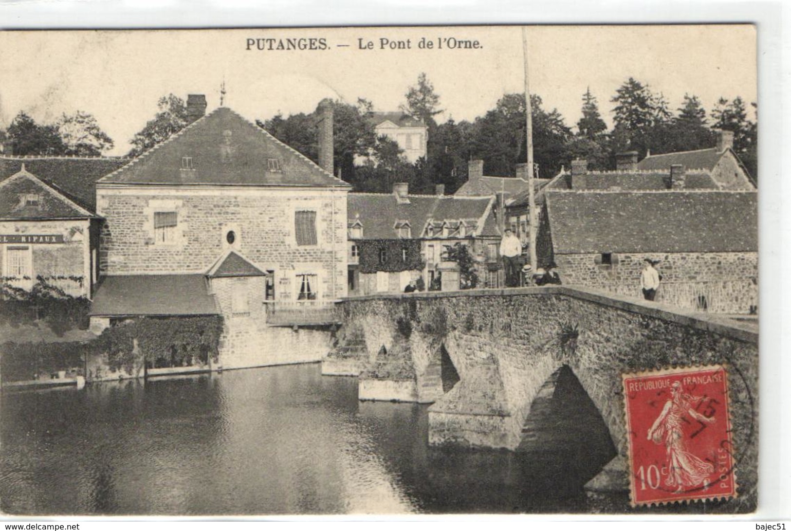 1 Cpa Putanges - Le Pont De L'orne - Putanges