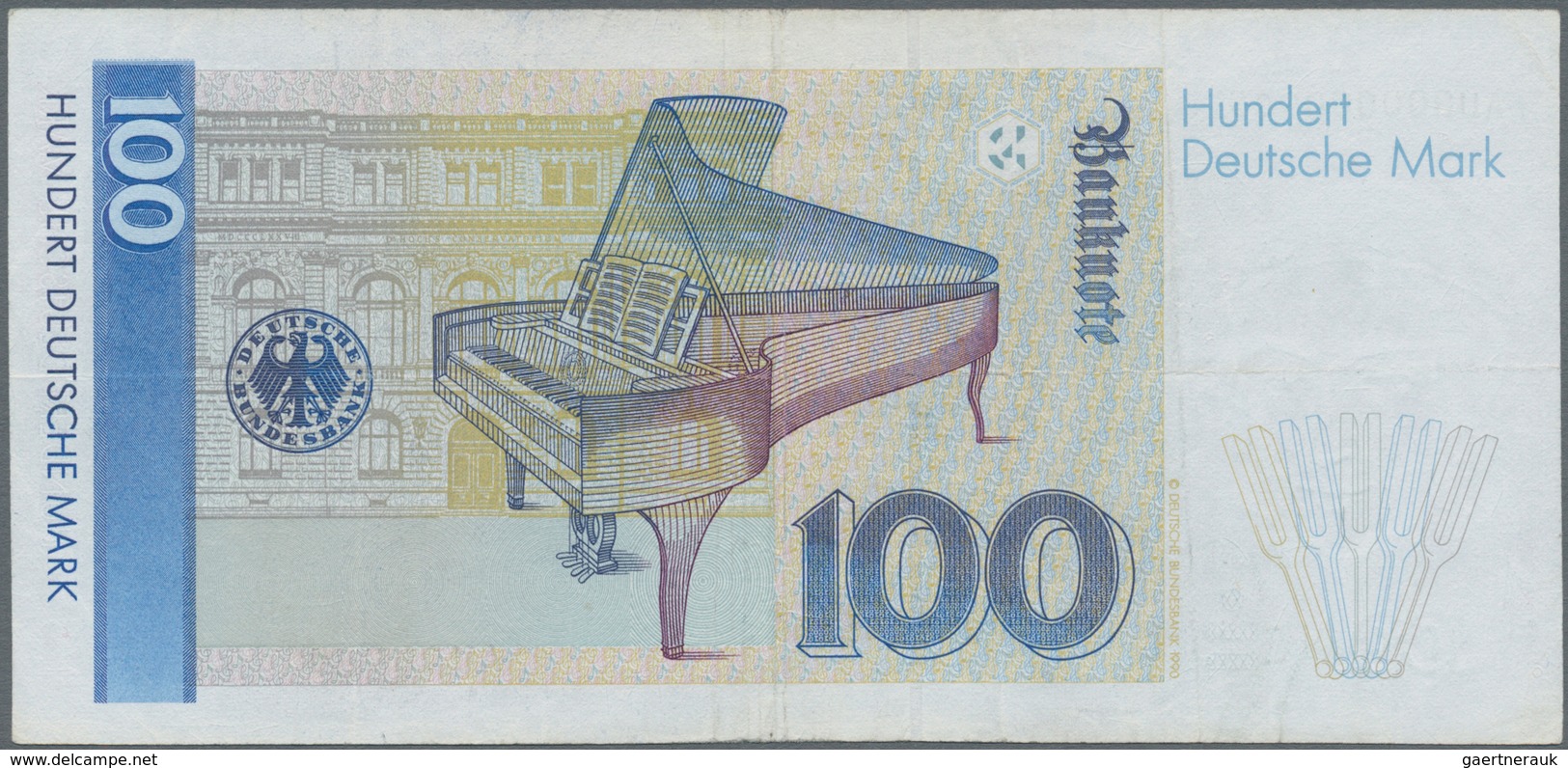 Deutschland - Bank Deutscher Länder + Bundesrepublik Deutschland: 100 DM 1989 Serie "AU/G", Ro.294a - Andere & Zonder Classificatie