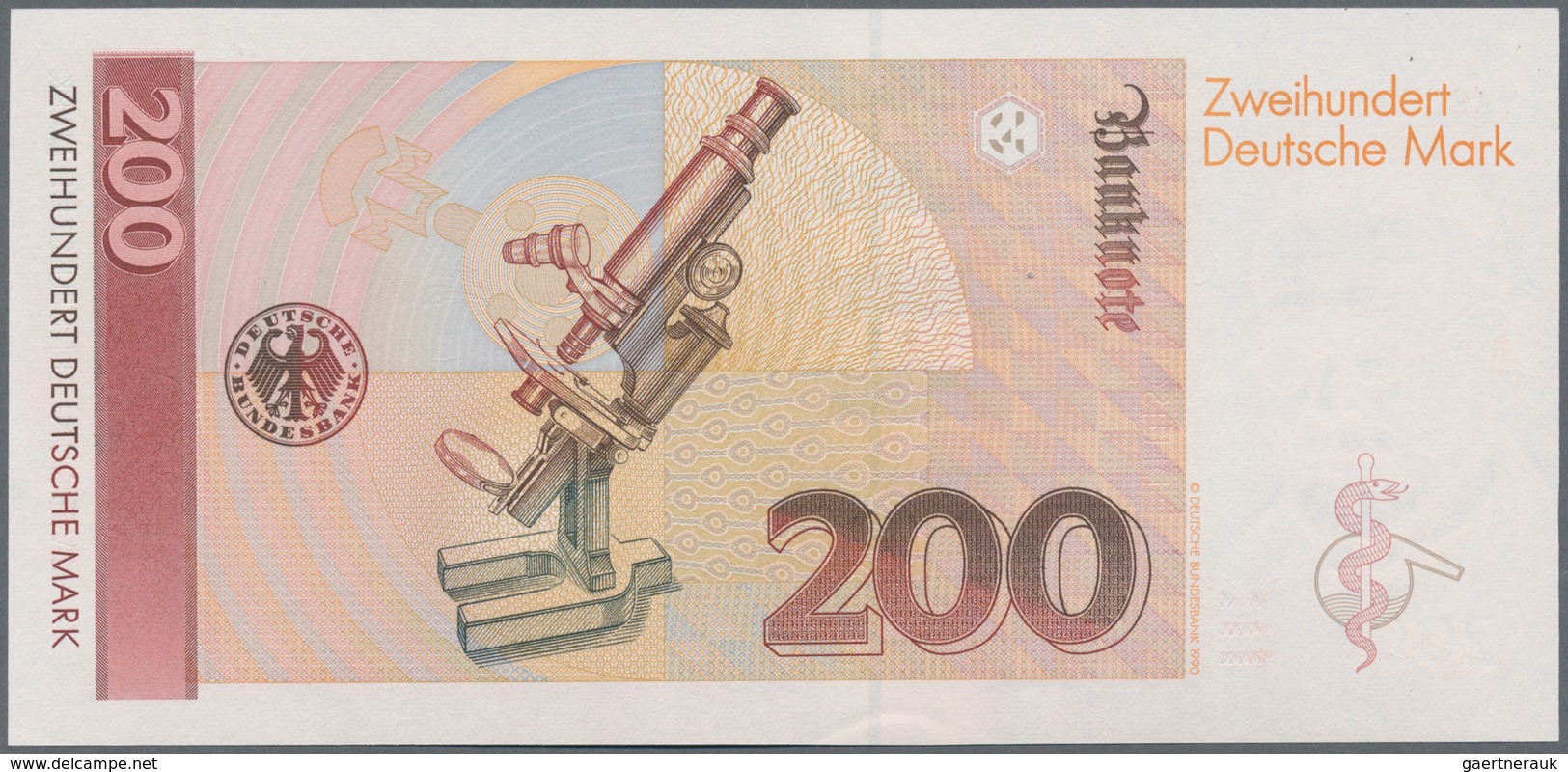 Deutschland - Bank Deutscher Länder + Bundesrepublik Deutschland: 200 DM 1989, Ersatznote Serie "YA - Andere & Zonder Classificatie