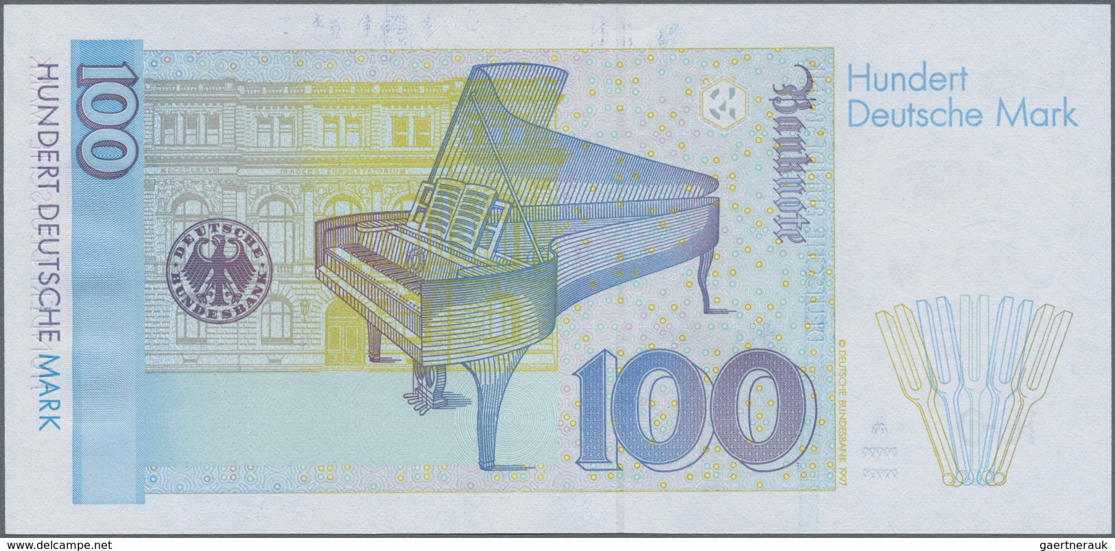 Deutschland - Bank Deutscher Länder + Bundesrepublik Deutschland: 100 DM 1996 Ersatznote Serie "ZA/D - Sonstige & Ohne Zuordnung