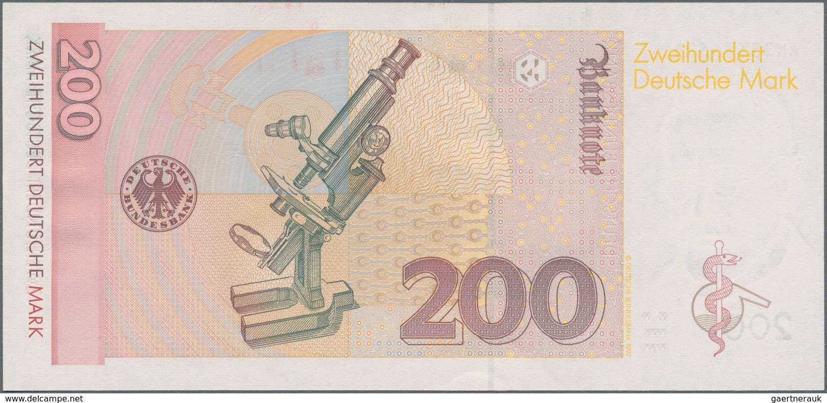 Deutschland - Bank Deutscher Länder + Bundesrepublik Deutschland: 200 DM 1996, Serie "AK/D", Ro.311a - Andere & Zonder Classificatie