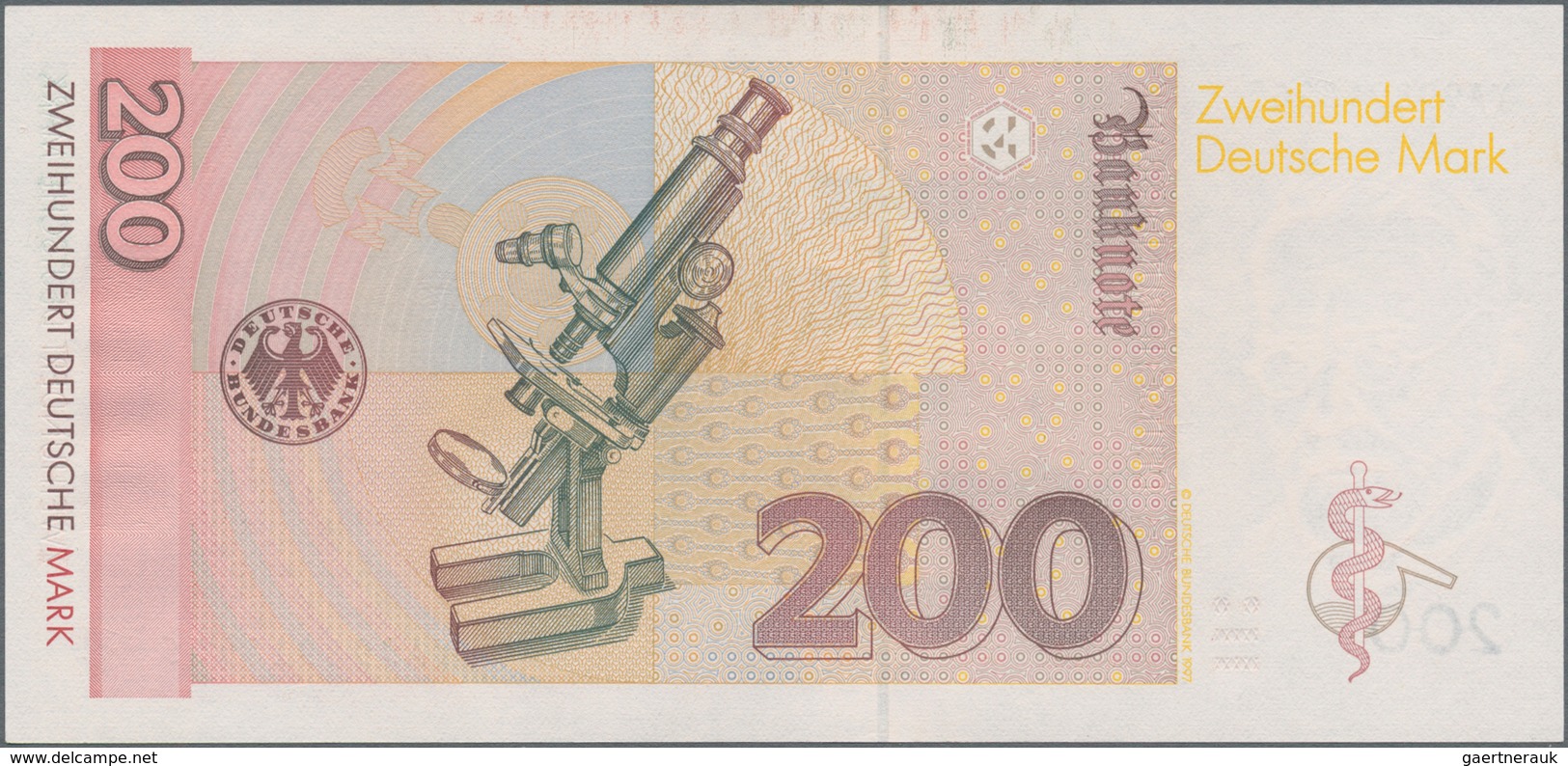 Deutschland - Bank Deutscher Länder + Bundesrepublik Deutschland: 200 DM 1996 Ersatznote Serie "YA/G - Andere & Zonder Classificatie
