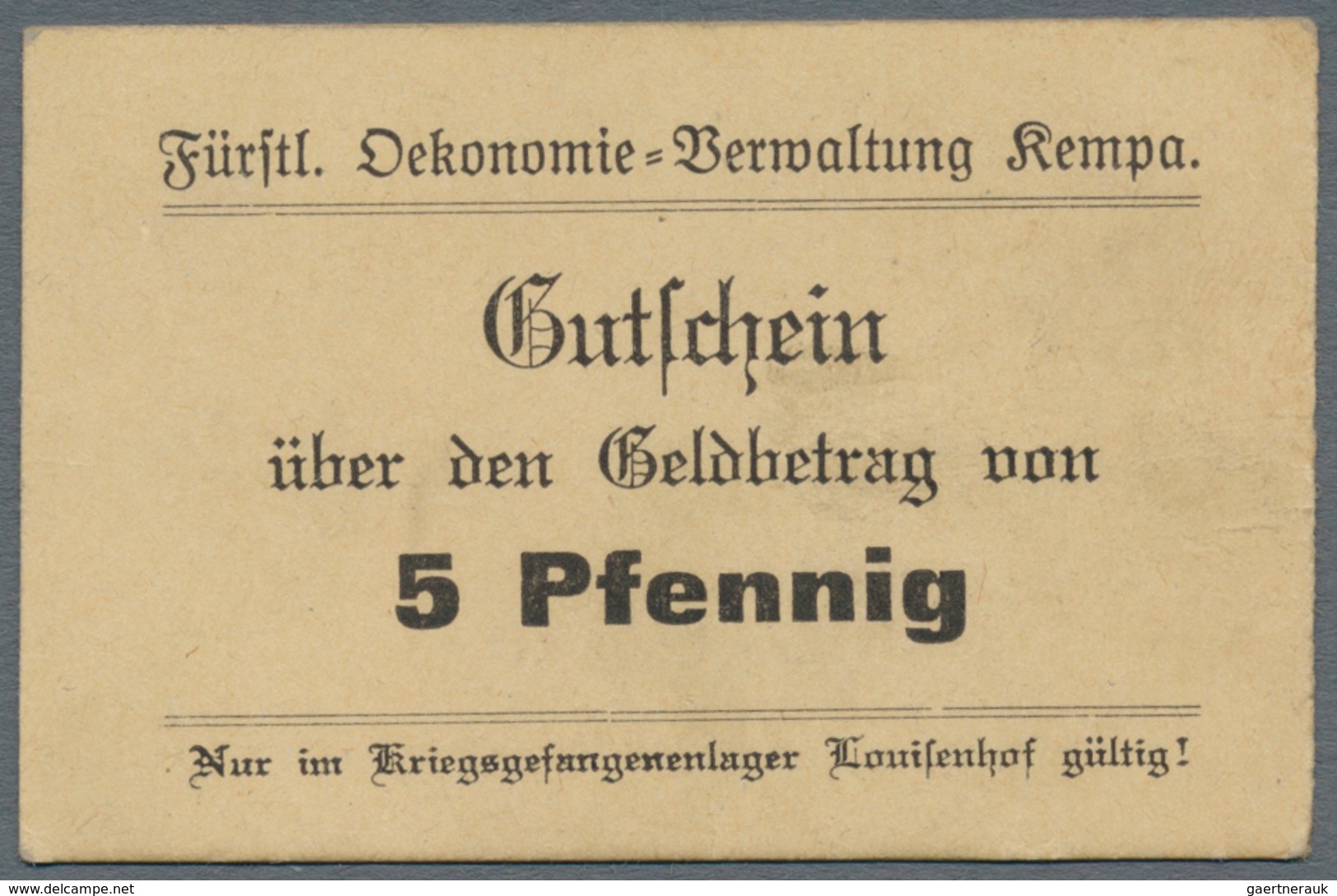 Deutschland - Konzentrations- Und Kriegsgefangenenlager: Louisenhof, Oberschlesien, Kriegsgefangenen - Andere & Zonder Classificatie