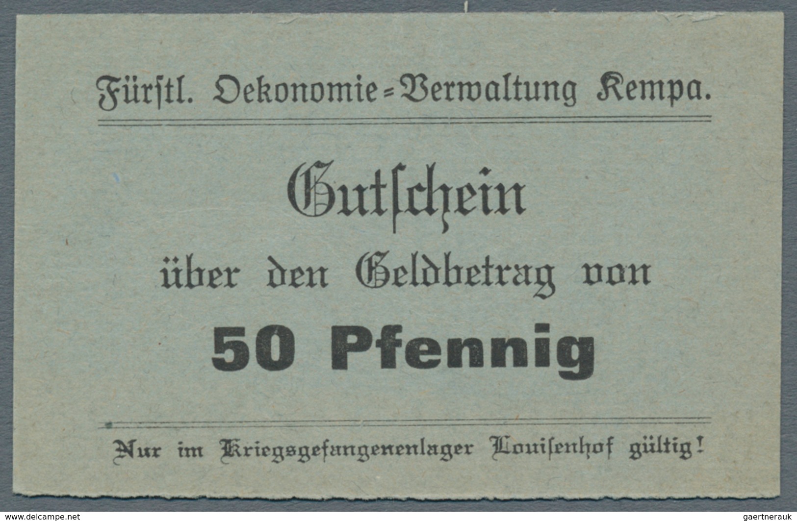 Deutschland - Konzentrations- Und Kriegsgefangenenlager: Louisenhof, Oberschlesien, Kriegsgefangenen - Sonstige & Ohne Zuordnung