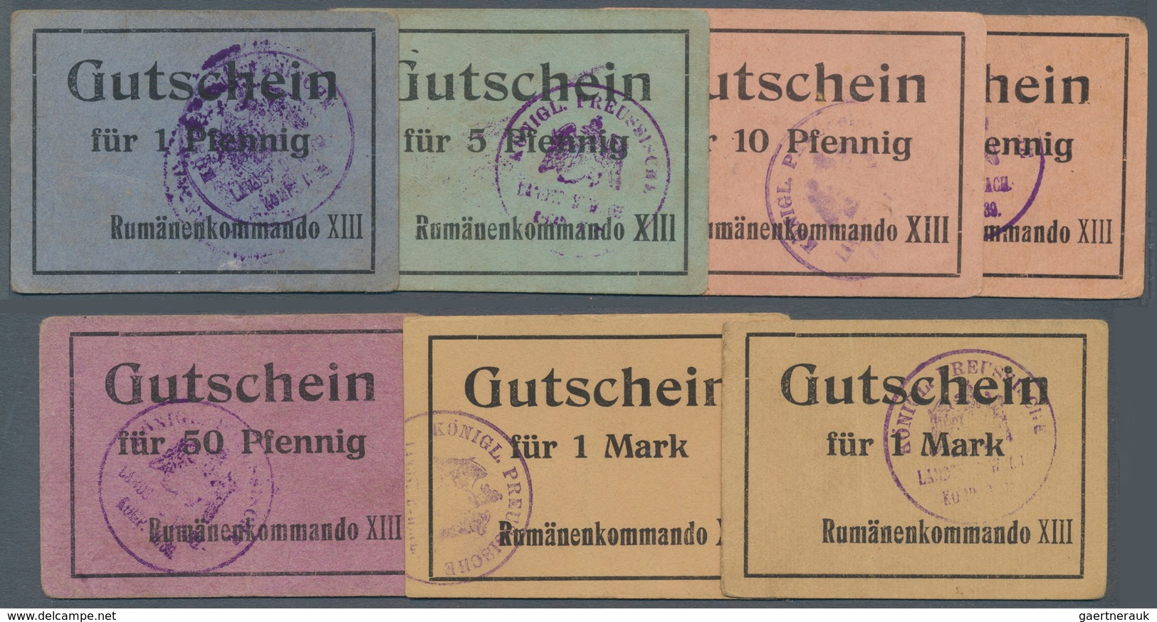 Deutschland - Konzentrations- Und Kriegsgefangenenlager: Strassburg, Elsass, Rumänenkommando XIII, 1 - Sonstige & Ohne Zuordnung