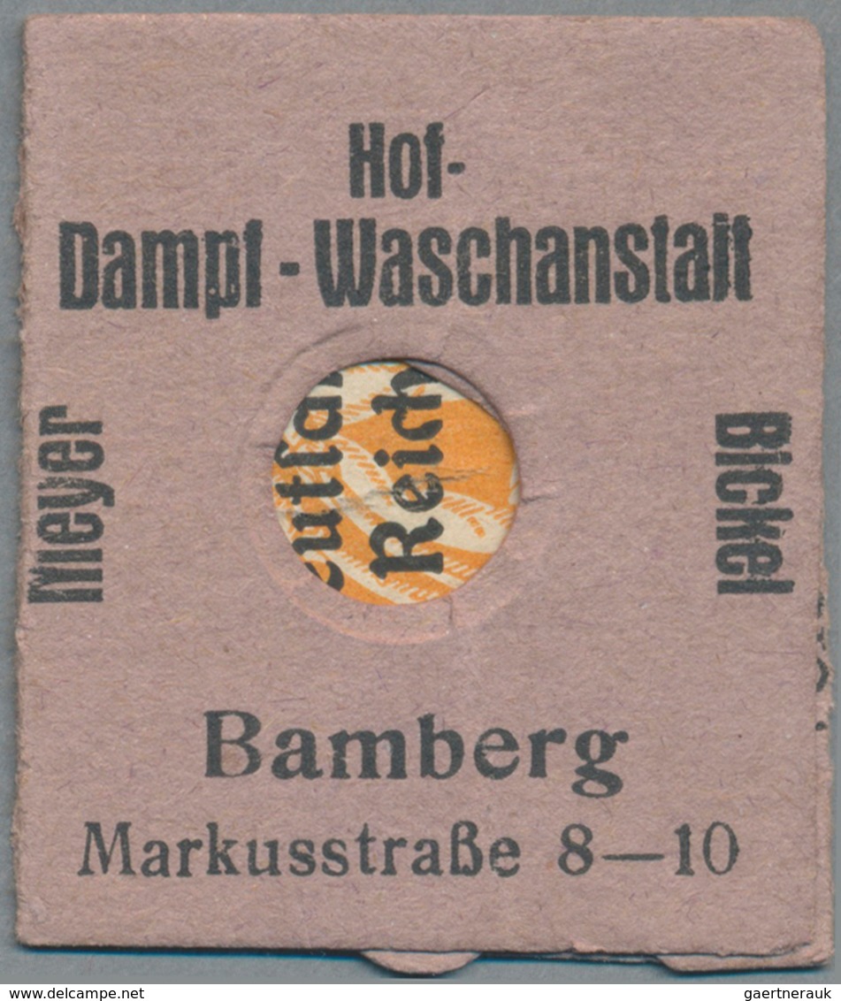 Deutschland - Briefmarkennotgeld: BAMBERG, Meyer / Bickel, Hof-Dampf-Waschanstalt, 10 Pf. Bayern Abs - Autres & Non Classés