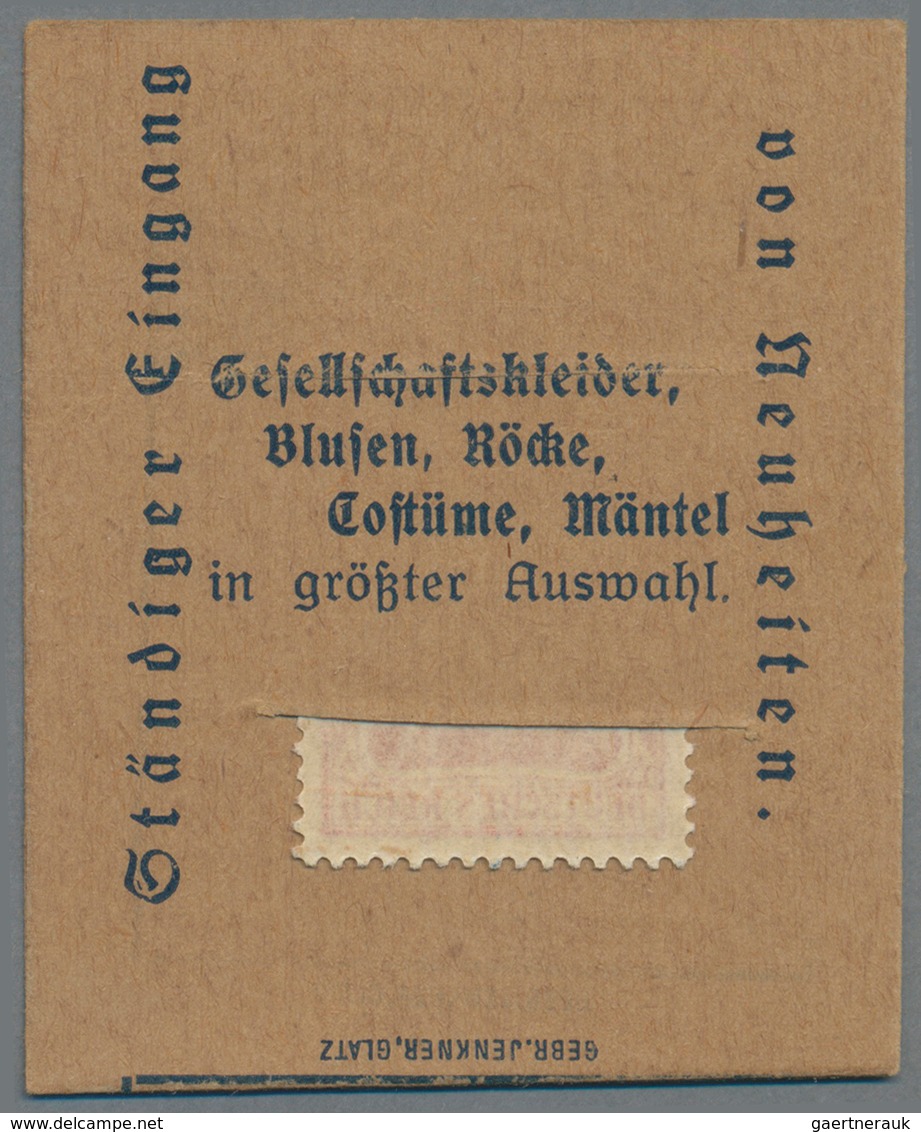 Deutschland - Briefmarkennotgeld: GLATZ, Richard Katzer, Damen- Und Kindergarderoben, Germania 10 Pf - Andere & Zonder Classificatie