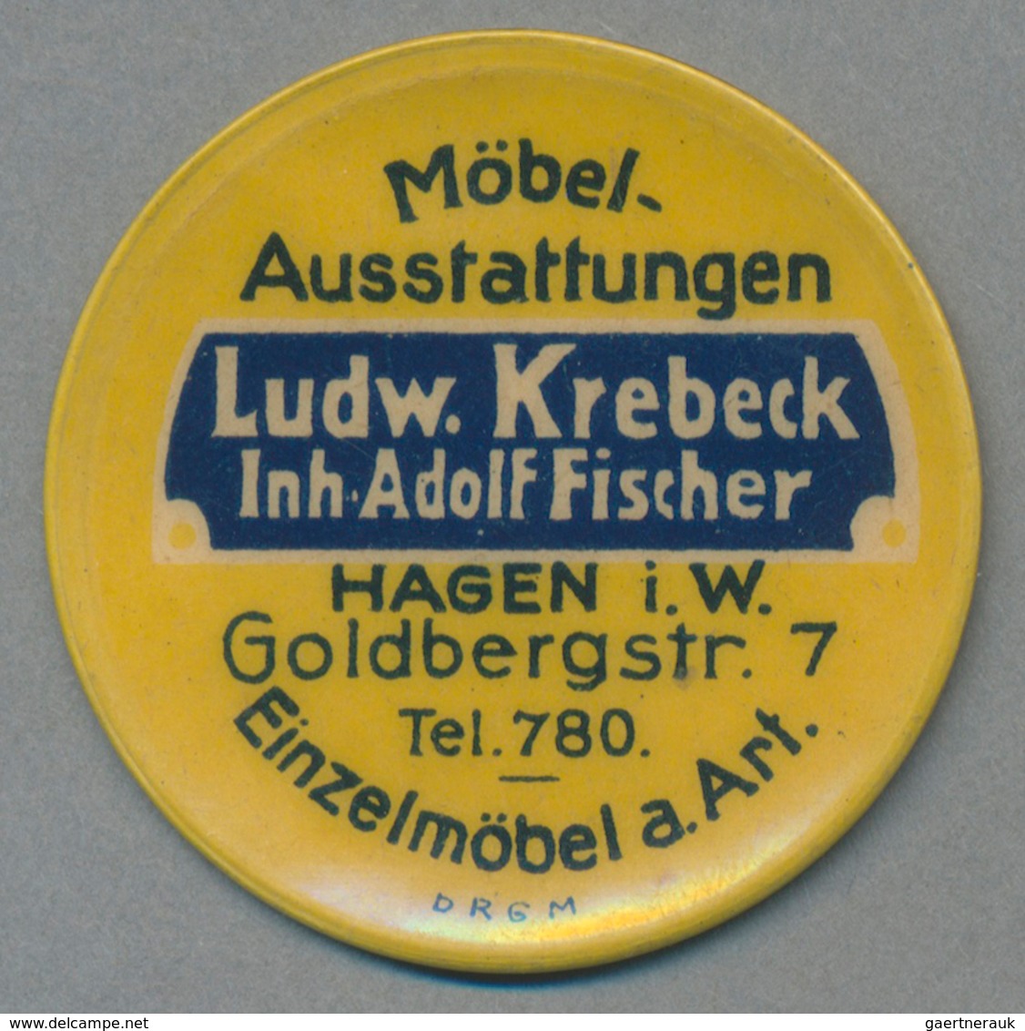 Deutschland - Briefmarkennotgeld: HAGEN, Ludw. Krebeck, Inh. Adolf Fischer, Möbel-Ausstattungen, 40 - Otros & Sin Clasificación
