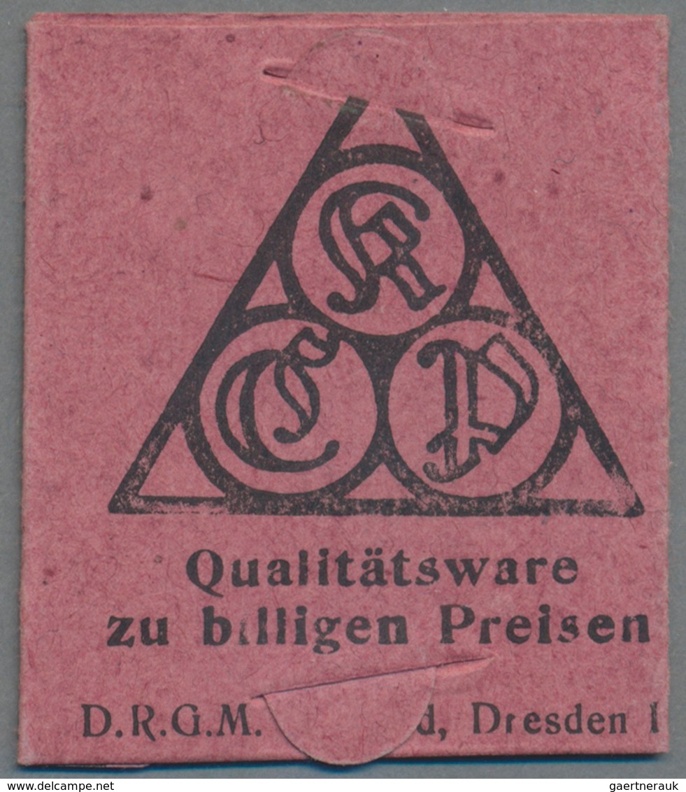 Deutschland - Briefmarkennotgeld: KÖLN, Kaufhaus Carl Peters, 10 Pf. Germania Orange, Im Roten Faltk - Autres & Non Classés