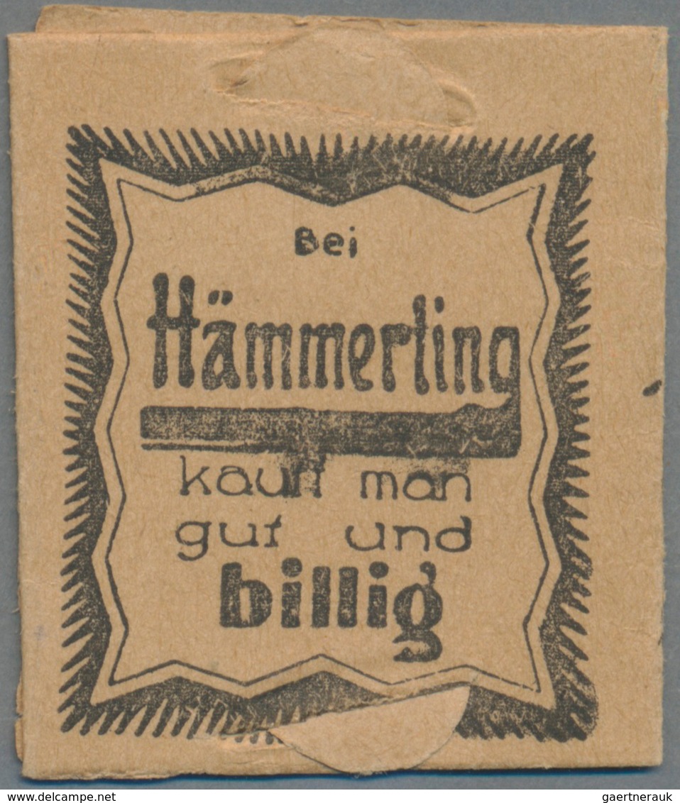 Deutschland - Briefmarkennotgeld: NEURUPPIN, Hämmerling, Kaufhaus, 15 Pf. Ziffer, Im Kleinen Faltkar - Autres & Non Classés