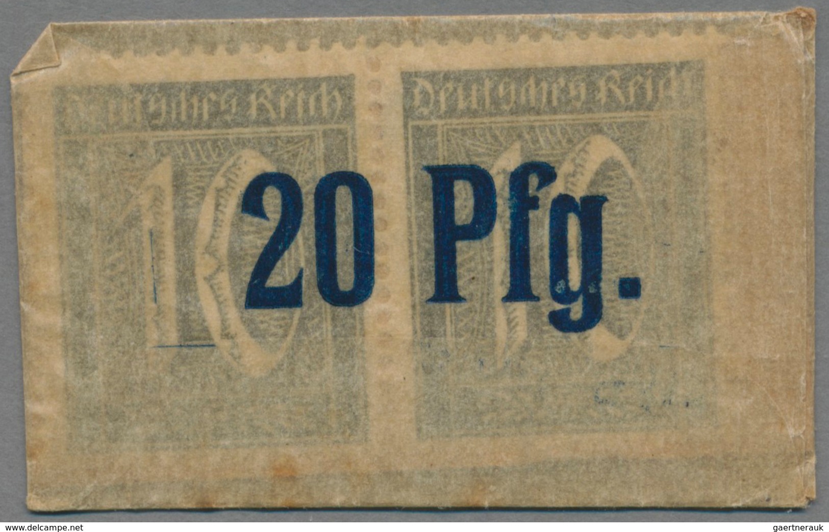 Deutschland - Briefmarkennotgeld: PADERBORN, Paul Bilz, Elektrizitätsfirma, Wertangabe 20 Pf., 2 X 1 - Otros & Sin Clasificación