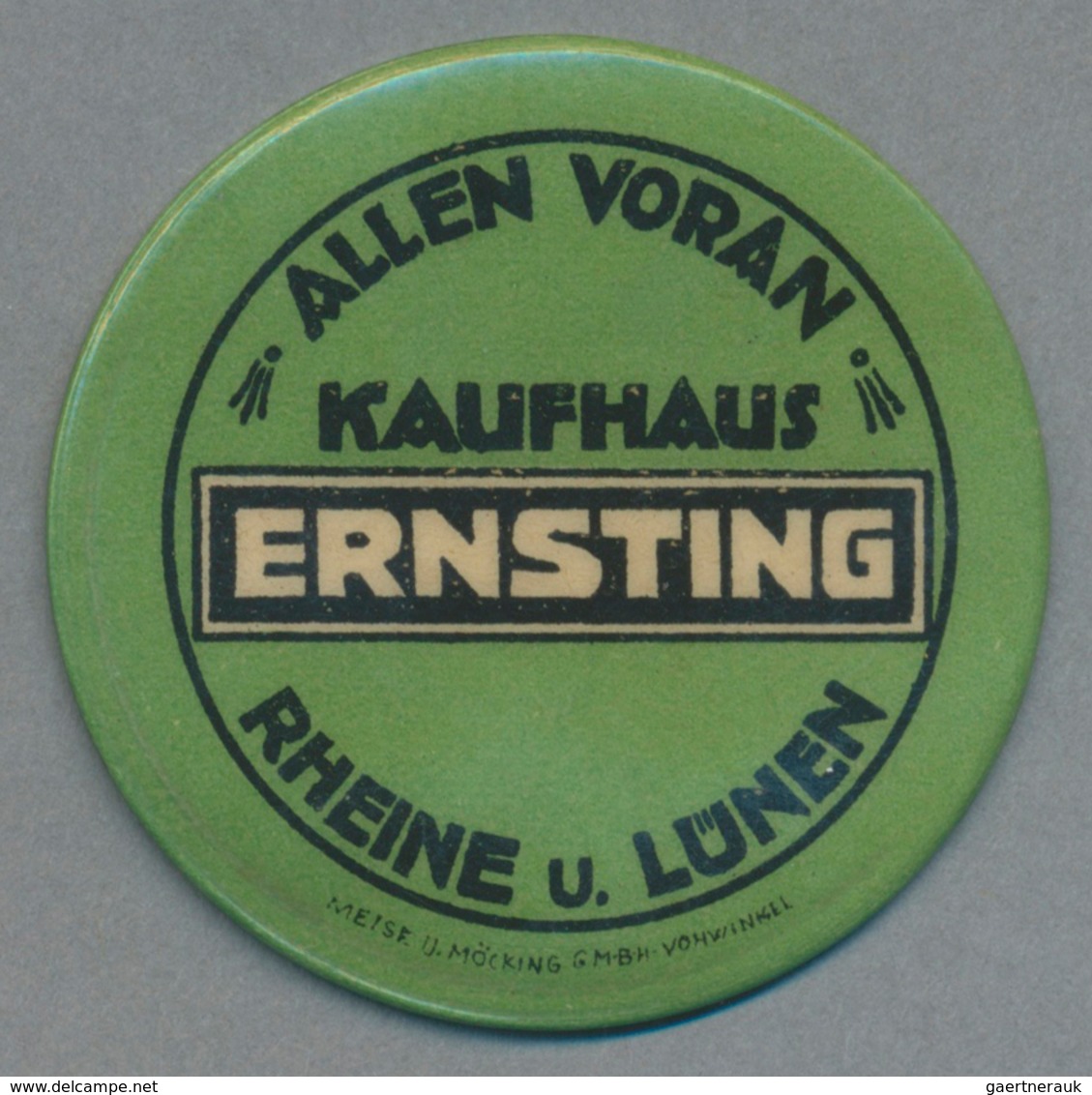 Deutschland - Briefmarkennotgeld: RHEINE, Kaufhaus Ernsting, 5 Pf. Ziffer; Kümpers Amsterdamer Magen - Andere & Zonder Classificatie