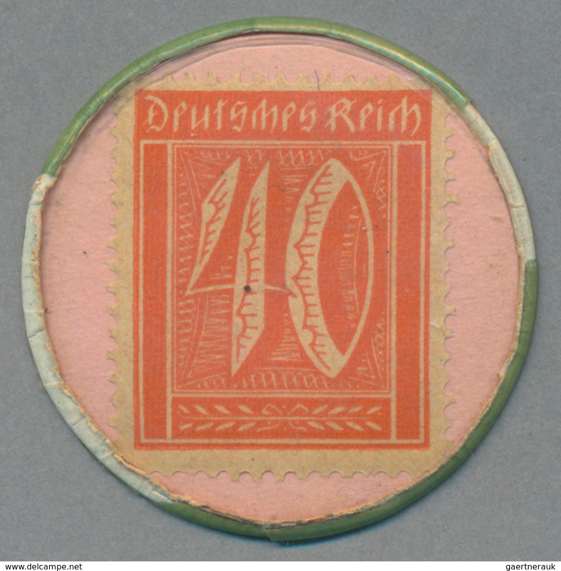 Deutschland - Briefmarkennotgeld: RHEINE, Kaufhaus Ernsting, 5 Pf. Ziffer; Kümpers Amsterdamer Magen - Andere & Zonder Classificatie