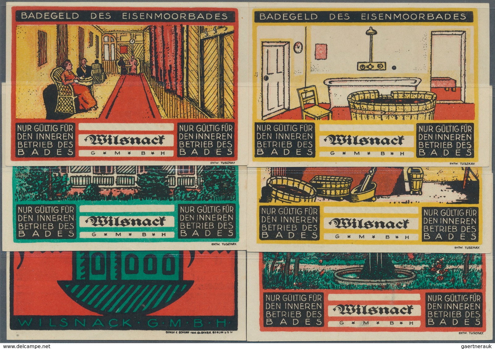 Deutschland - Notgeld - Berlin Und Brandenburg: Wilsnack, Eisenmoorbad Wilsnack GmbH, 1/2, 1, 2, 3, - [11] Emisiones Locales