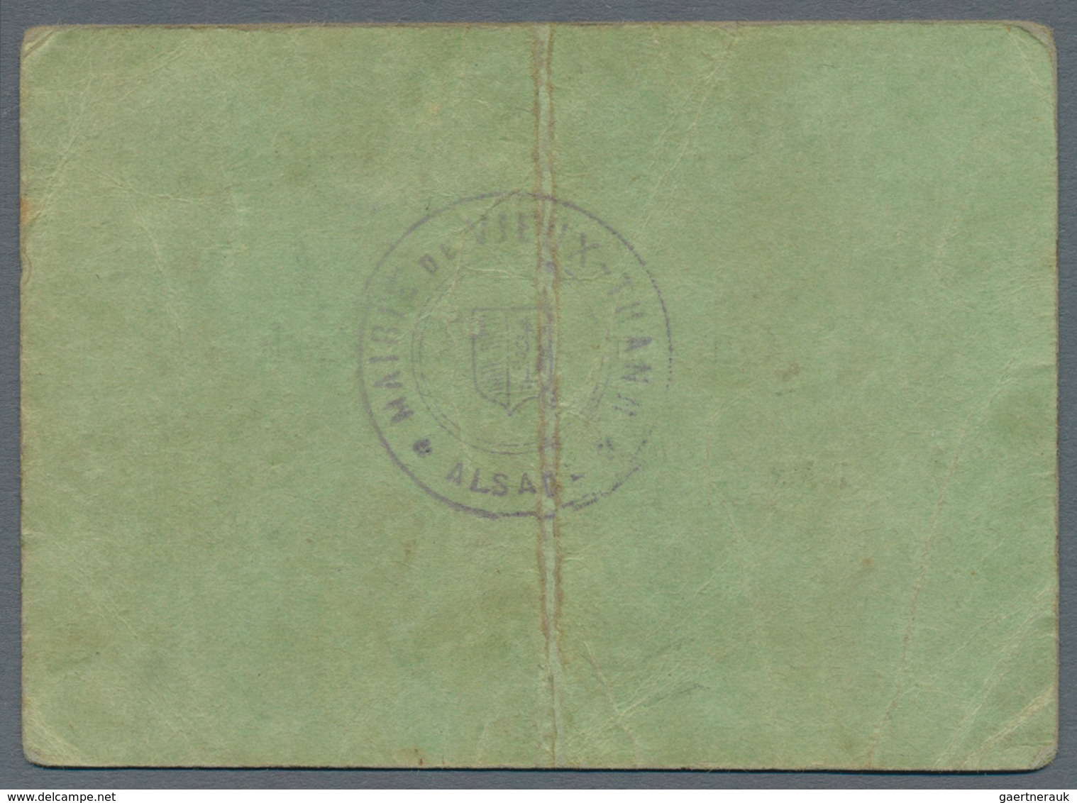 Deutschland - Notgeld - Elsass-Lothringen: Altthann, Oberelsass, Gemeinde, 20, 50 Pf., 1 Mark, 1914, - Sonstige & Ohne Zuordnung