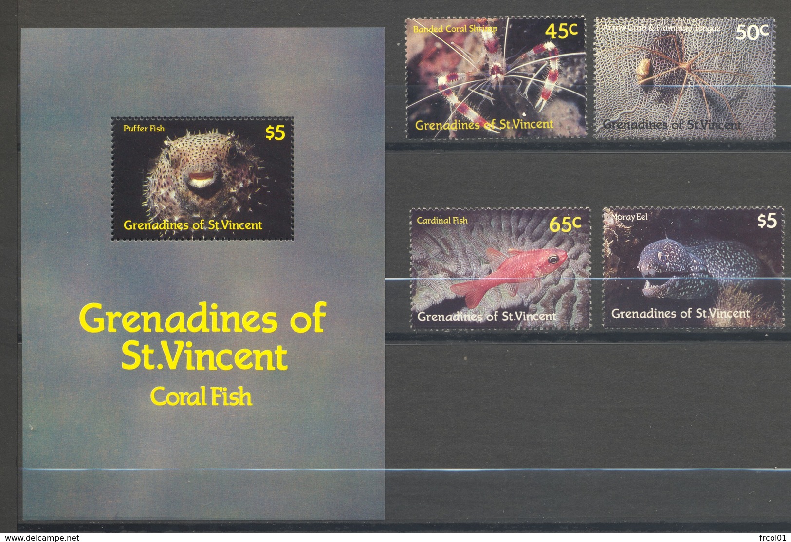 Saint-Vincent & Grenadines, Yvert 528/531&BF19, Scott 574/577&578, MNH - St.Vincent Und Die Grenadinen