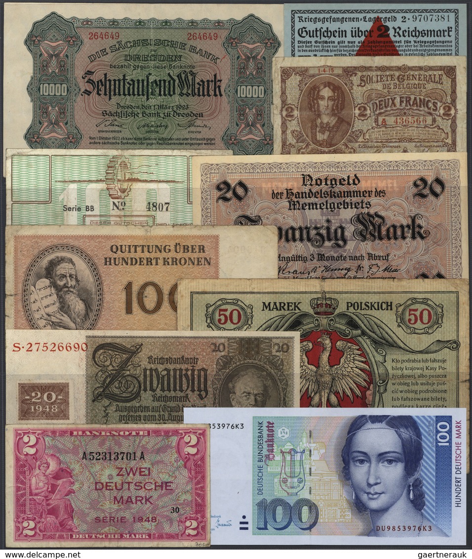 Deutschland - Sonstige: Riesige Sammlung Deutscher Banknoten Ab Dem Kaiserreich Mit Mehr Als 9000 Ba - Otros & Sin Clasificación