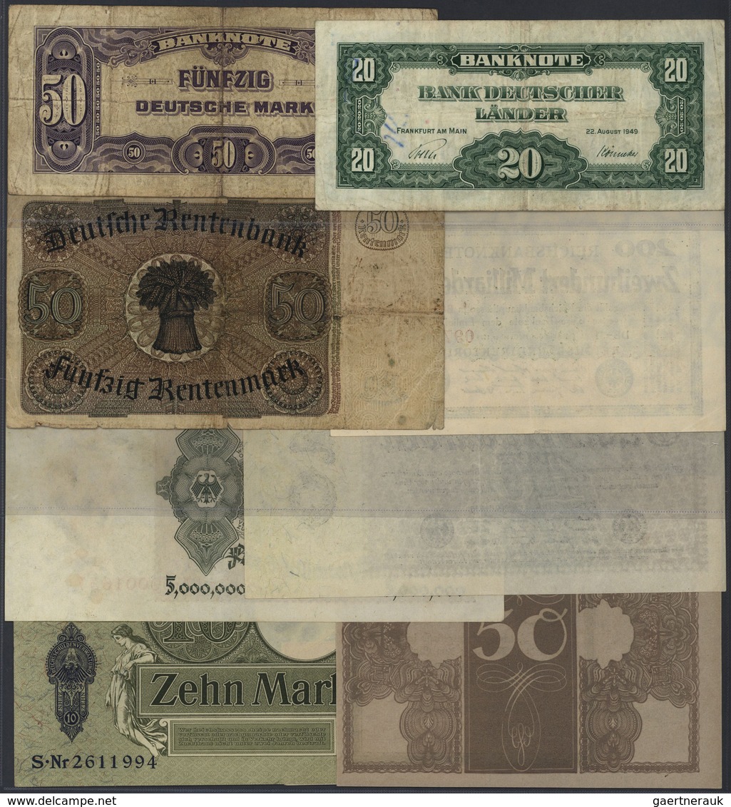 Deutschland - Sonstige: Riesige Sammlung Deutscher Banknoten Ab Dem Kaiserreich Mit Mehr Als 9000 Ba - Sonstige & Ohne Zuordnung