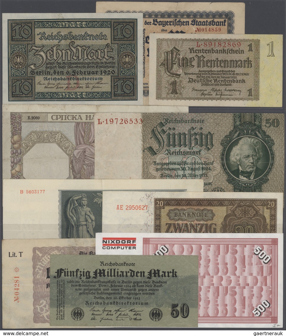 Deutschland - Sonstige: Große Kiste Mit Mehr Als 8500 Banknoten Deutschland, überwiegend Kaiserreich - Sonstige & Ohne Zuordnung