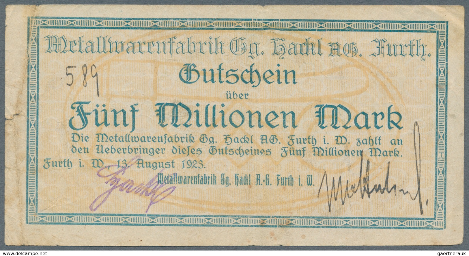 Deutschland - Notgeld: Hochinflation, Schachtel Mit 458 Notgeldscheinen Allermeist Von 1923 Mit Eini - Andere & Zonder Classificatie