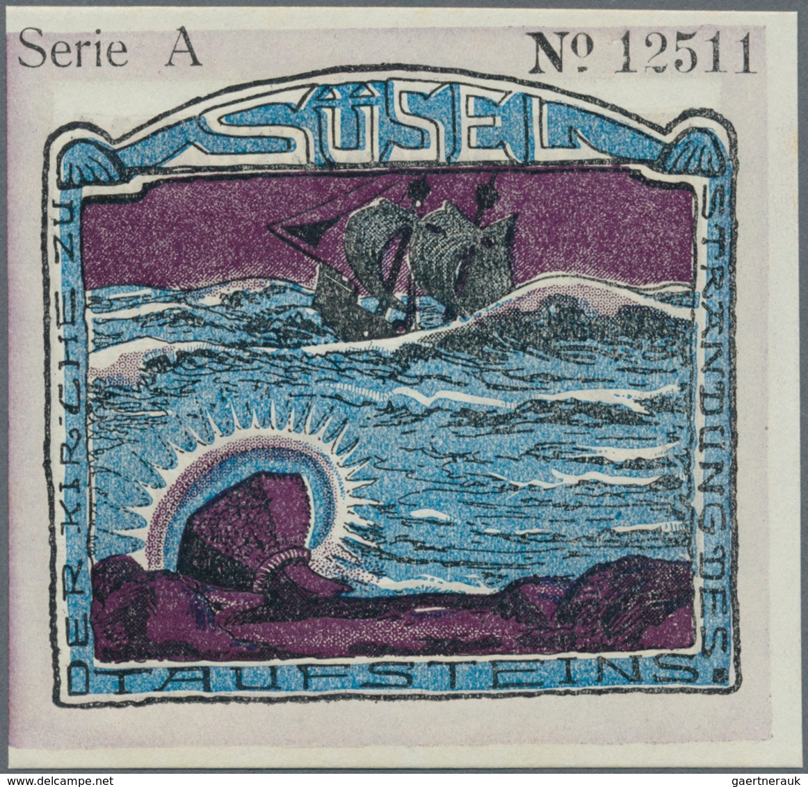 Deutschland - Notgeld - Schleswig-Holstein: Süsel, Gemeinde, 75, 100 Pf., 10.2.1921, No. KN, Je 17 K - [11] Lokale Uitgaven