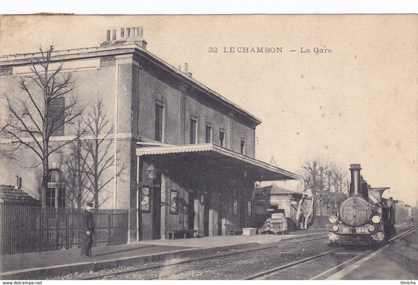 (41)   LE CHAMBON - La Gare - Le Chambon Feugerolles