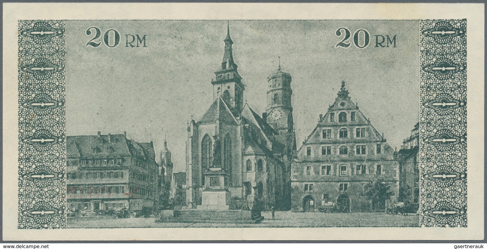 Deutschland - Notgeld - Württemberg: Stuttgart, Stadt, 6 X 50 Pf., 5, 20 Mark, 1918; 100, 2 X 500 Ma - Lokale Ausgaben