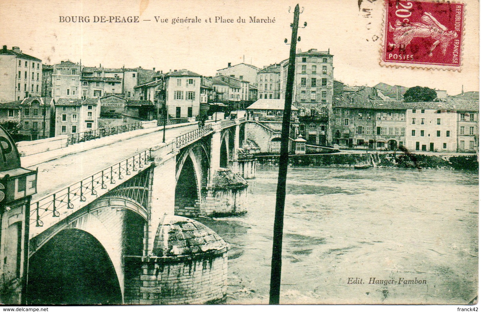 26. Bourg De Péage. Vue Générale Et Place Du Marché - Autres & Non Classés