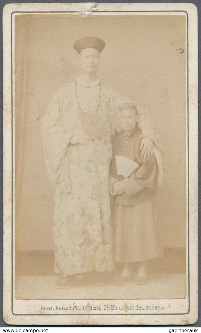 China: 1867: RARE EARLY CDV (carte De Visite) PHOTO Of "CHANG THE CHINESE GIANT" Made In 1867 For Th - Other & Unclassified