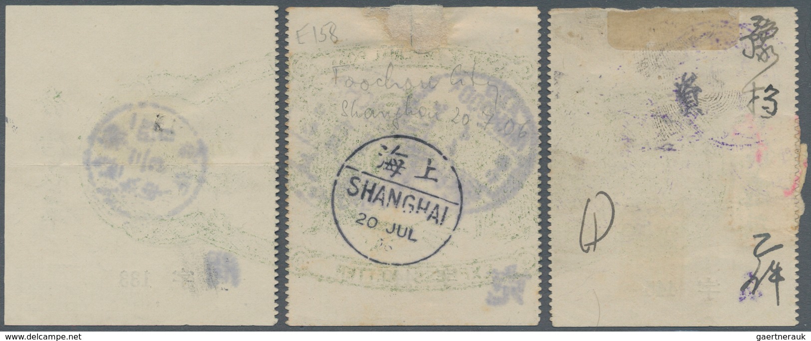 China - Express Marken 1905/1916 - Express Letter Stamps: 1905, 1st Issue, 10 C. Olive Green, Black - Sonstige & Ohne Zuordnung