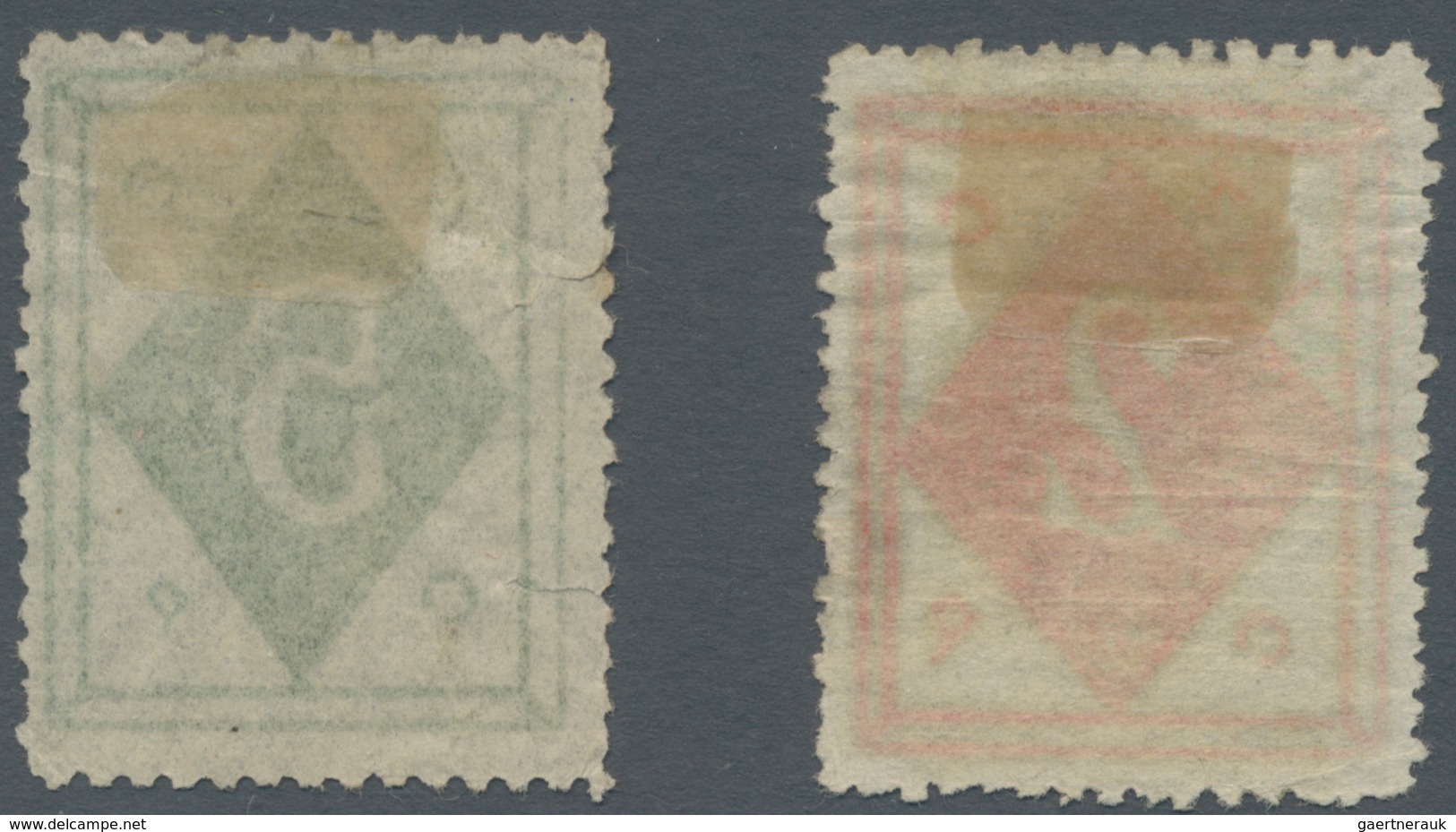 China - Lokalausgaben / Local Post: Weihaiwei, 1899, 2 C. And 5 C., Unused No Gum, The 5 C. Two Tear - Other & Unclassified