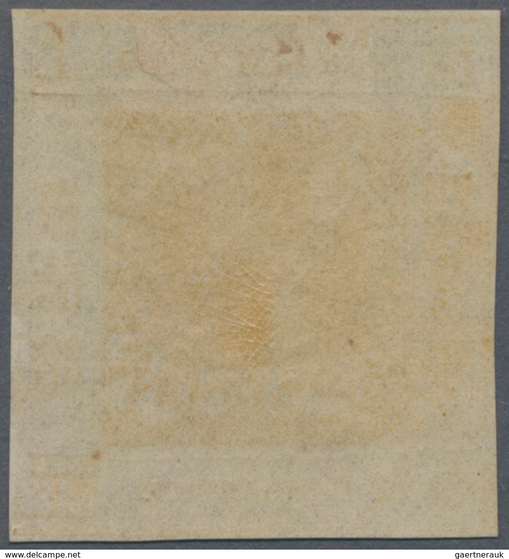 China - Shanghai: 1865, "Candareen." In The Singular, 4 Cands. Yellow On Thin Wove Paper, Liv. 9 Pr. - Sonstige & Ohne Zuordnung