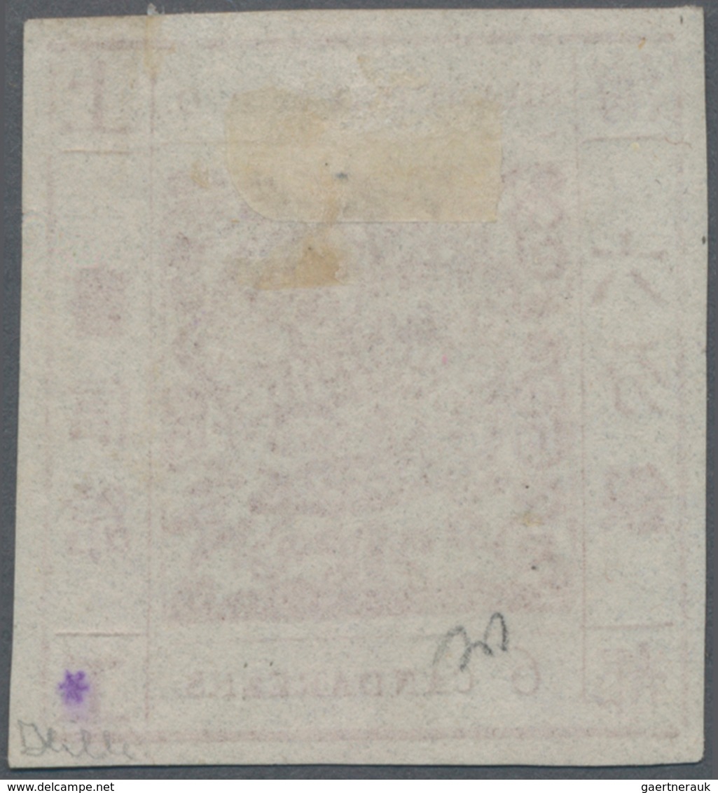 China - Shanghai: 1866, Large Dragon, "Candareens" In The Plural, Non-seriffed Digits, 6 Cand. Red B - Sonstige & Ohne Zuordnung
