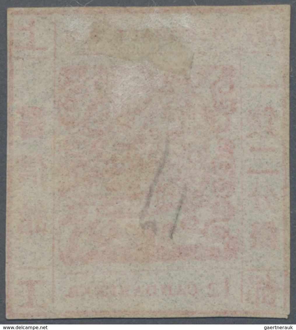 China - Shanghai: 1866, Large Dragon, "Candareens" In The Plural, Non-seriffed Digits, 12 Cand. Red - Sonstige & Ohne Zuordnung