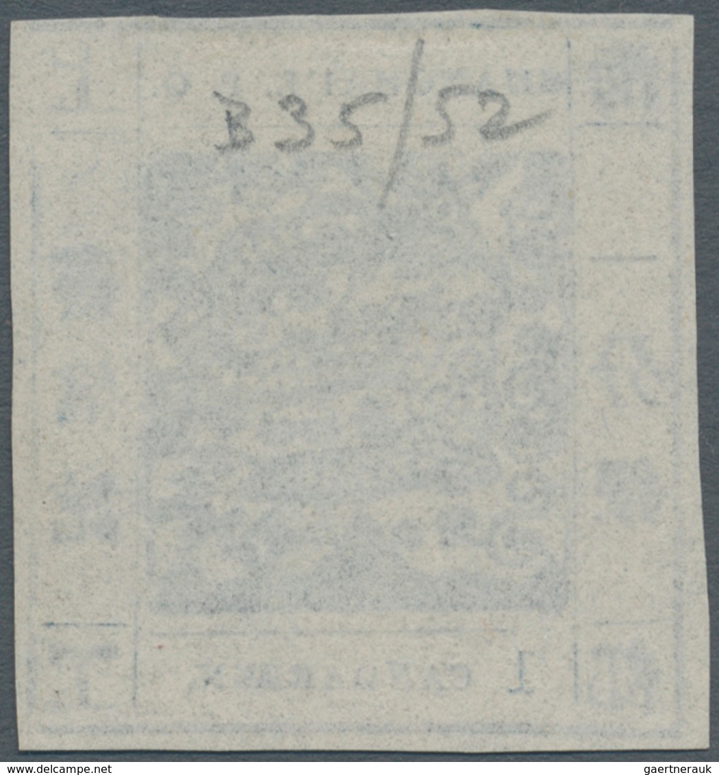 China - Shanghai: 1866, Seriffed Numerals, 1 Cand. Slate Blue On Wove Paper, Livingstone 35 Printing - Sonstige & Ohne Zuordnung