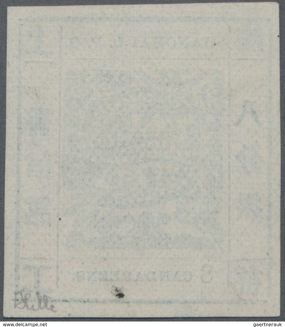 China - Shanghai: 1866, Large Dragon, "Candareens" In The Plural, Seriffed Digit, 8 Cand. Green On W - Sonstige & Ohne Zuordnung