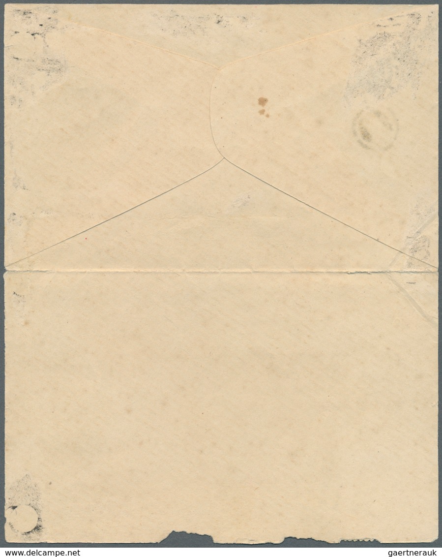 China - Shanghai: 1898. Envelope (opened For Display/small Faults) Addressed Locally Bearing Chinese - Sonstige & Ohne Zuordnung