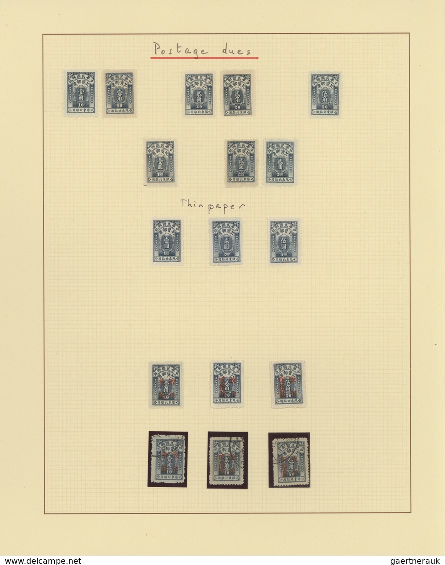 China - Provinzausgaben - Nordostprovinzen (1946/48): 1946/48, Collection Mint And Used (double Coll - Nordostchina 1946-48