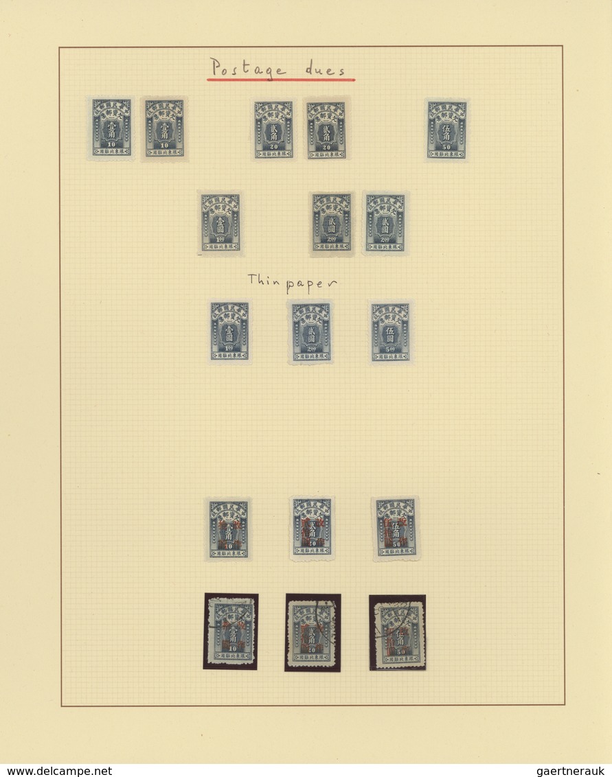 China - Provinzausgaben - Nordostprovinzen (1946/48): 1946/48, Collection Mint And Used (double Coll - North-Eastern 1946-48