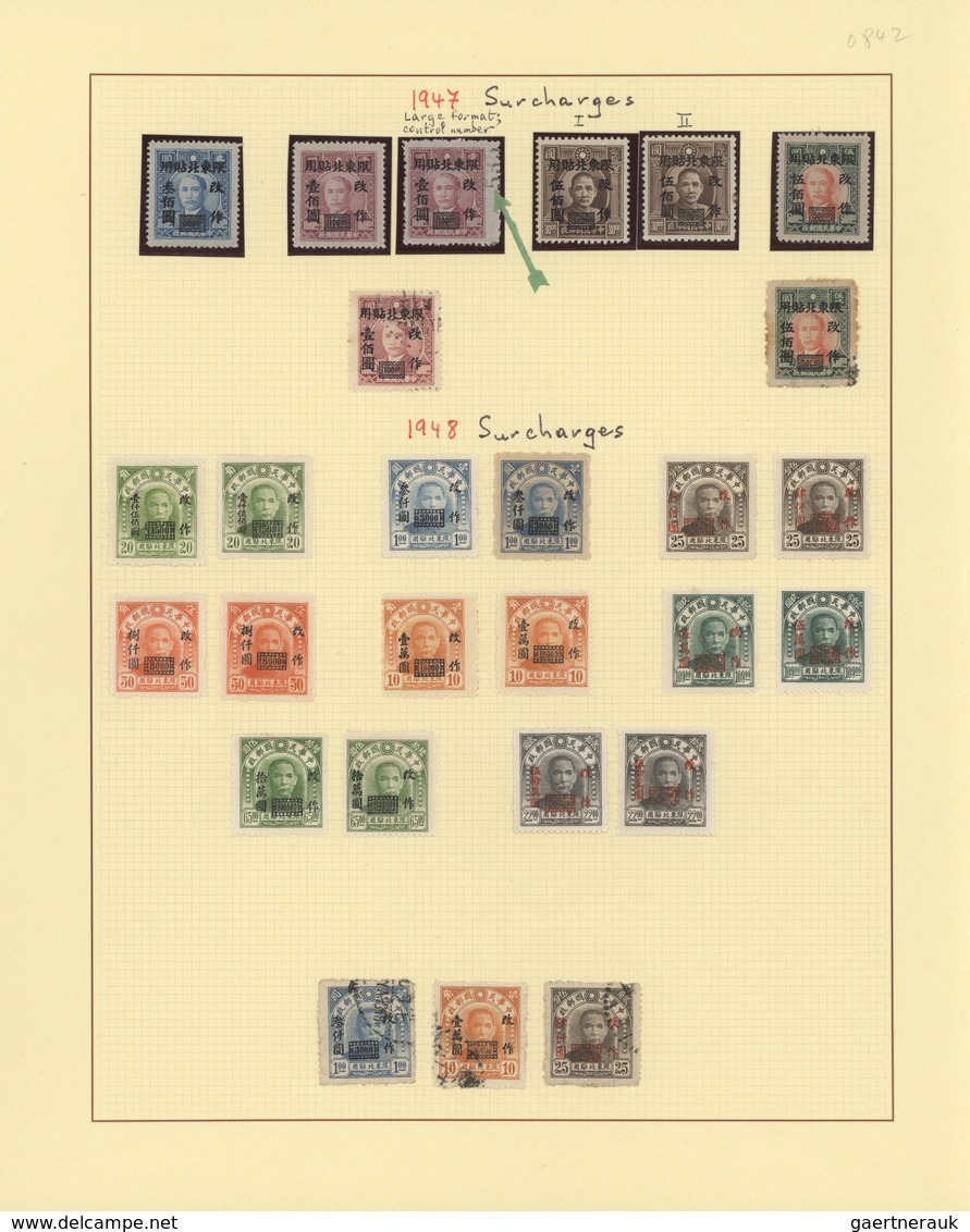 China - Provinzausgaben - Nordostprovinzen (1946/48): 1946/48, collection mint and used (double coll