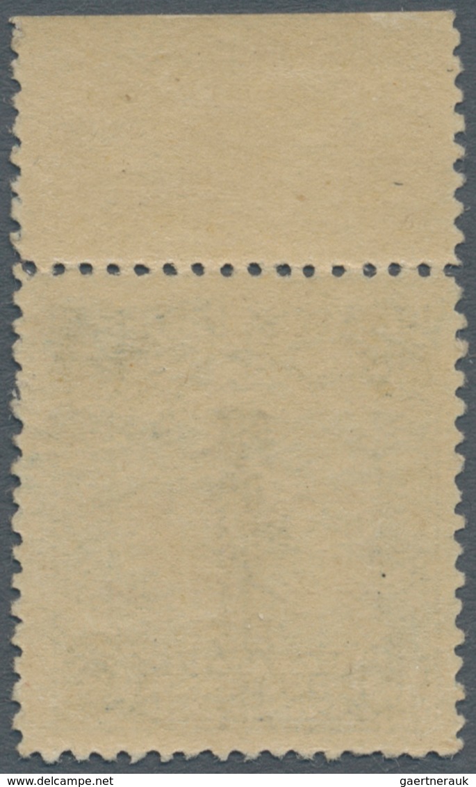 China - Provinzausgaben - Sinkiang (1915/45): 1932, Airmail Ovpt. On 15 C. Dark Blue, A Top Margin C - Sinkiang 1915-49