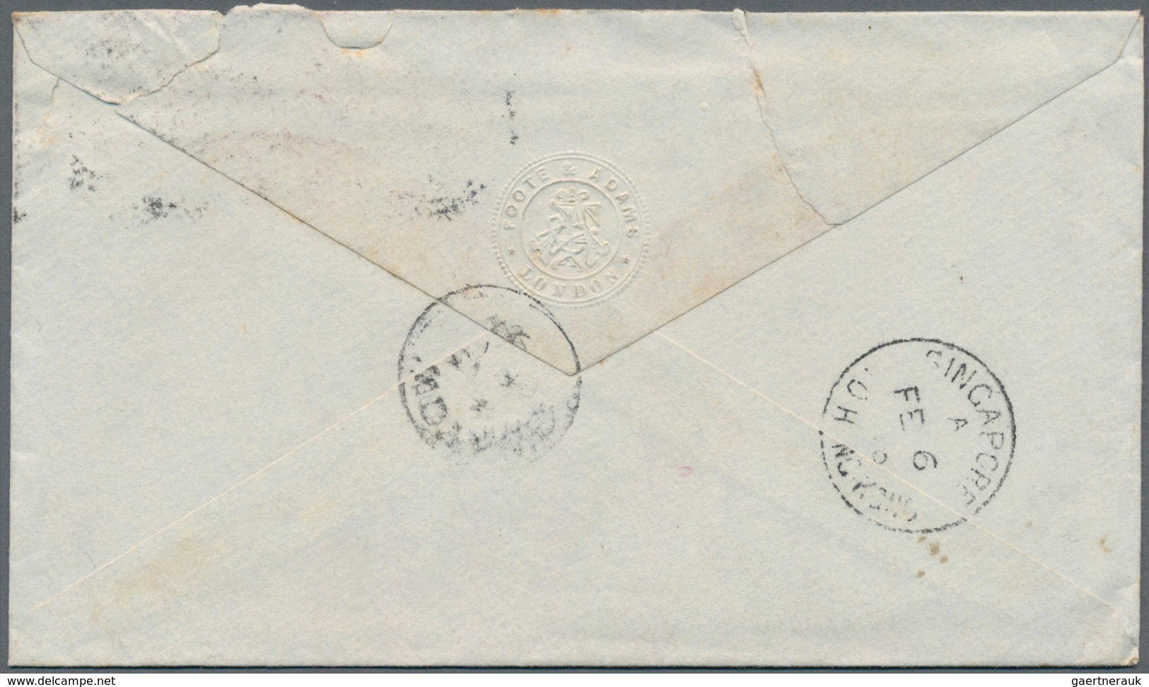 China - Incoming Mail: 1895, UK, QV 2 1/2d Frank Tied "LONDON EC JA 11 95" To Cover To Swatow, On Re - Autres & Non Classés