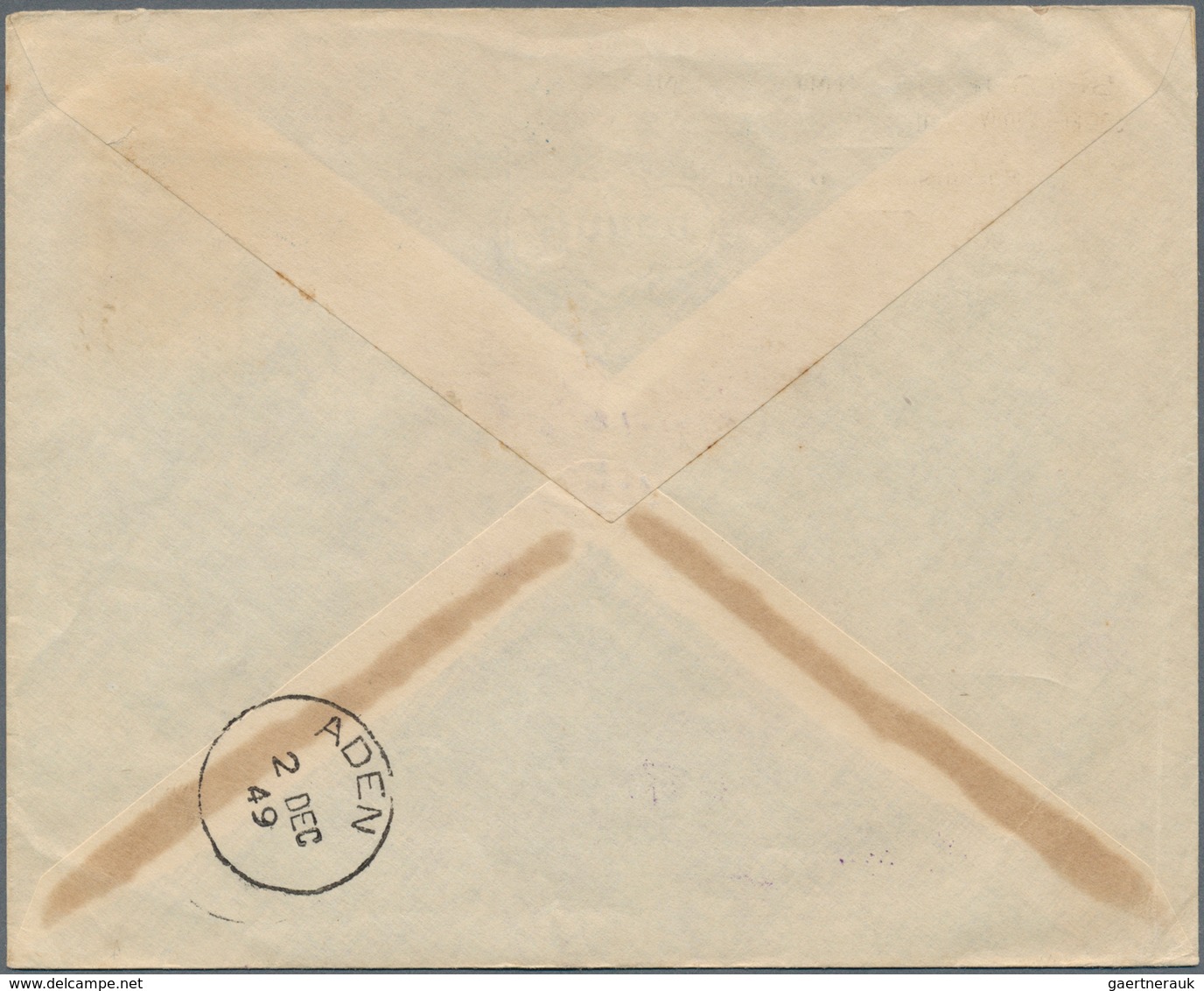 China - Incoming Mail: Cote Des Somalis, 1949. Envelope Written From Cote Des Somalis Addressed To ' - Sonstige & Ohne Zuordnung