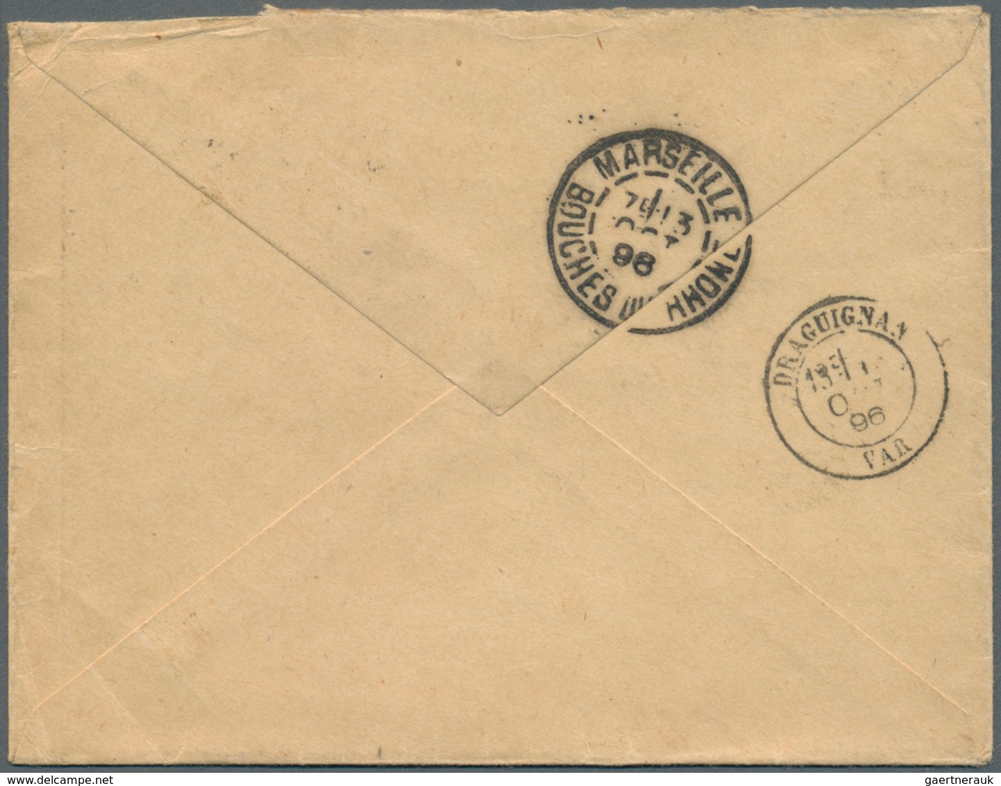 China - Fremde Postanstalten / Foreign Offices: French Offices, 1896. Envelope Addressed To France B - Other & Unclassified