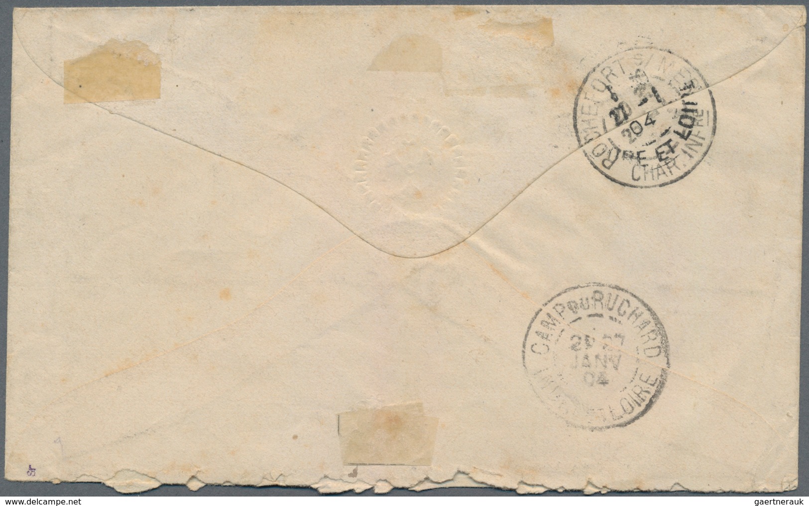 China - Fremde Postanstalten / Foreign Offices: 1904/05, Tientsin: covers (5) endorsed "Corps d'occu