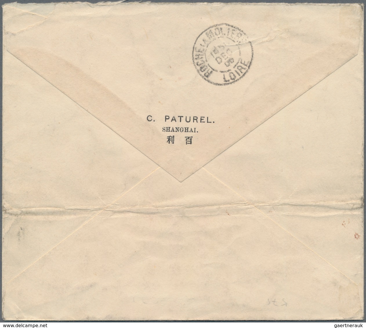China - Fremde Postanstalten / Foreign Offices: 1905, French Offices. Registered Envelope (creased) - Other & Unclassified
